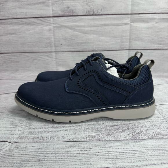 Stacy Adams Stride Navy/Marine Plain Toe Lace Up Sneaker Oxford Size 7.5M - Picture 7 of 15